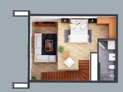 Продажа квартиры 1 комнаты 5 